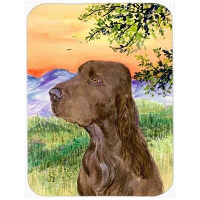 Caroline's Treasures Field Spaniel Glass Cutting Board