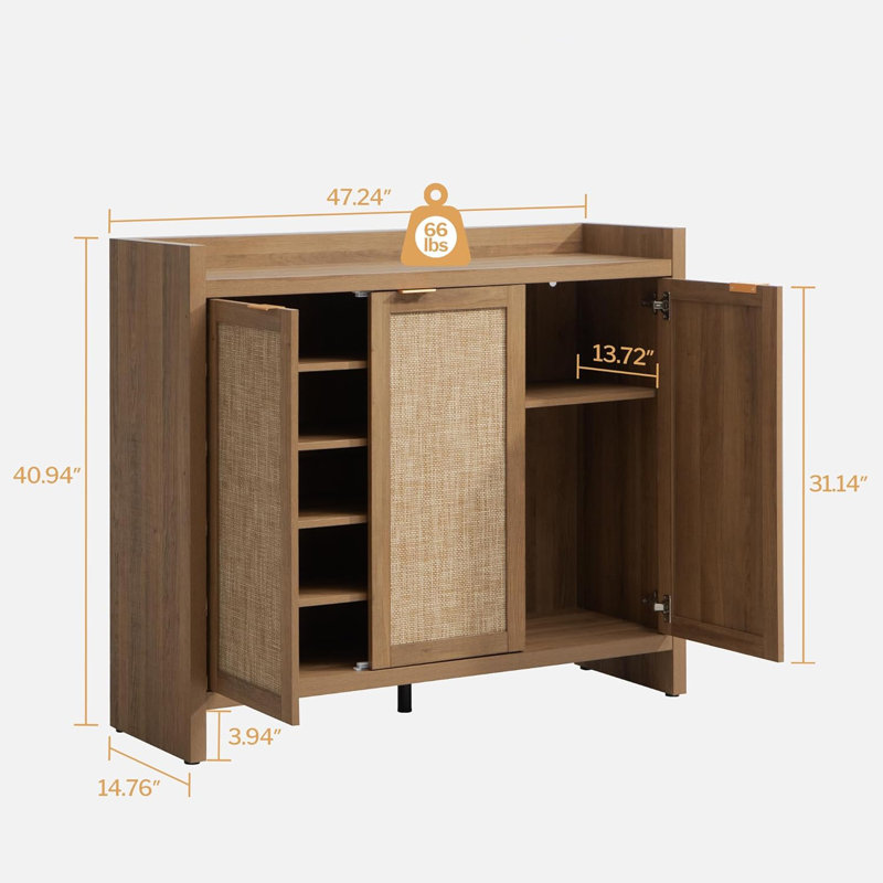 Vine Shoe Cabinet Storage Cabinet
