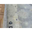 Tapis décoratif en laine de conception unique en laine noué à la main gris/crème 6 pi 4 po x 8 pi 6 po Corentin