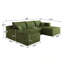 Cloud Sectional Sofa,Modern  Upholstered Couches, Comfort L Shaped Sofa for Living Room,Deep Seat Corner Couch,No Assembly Required,-133038766