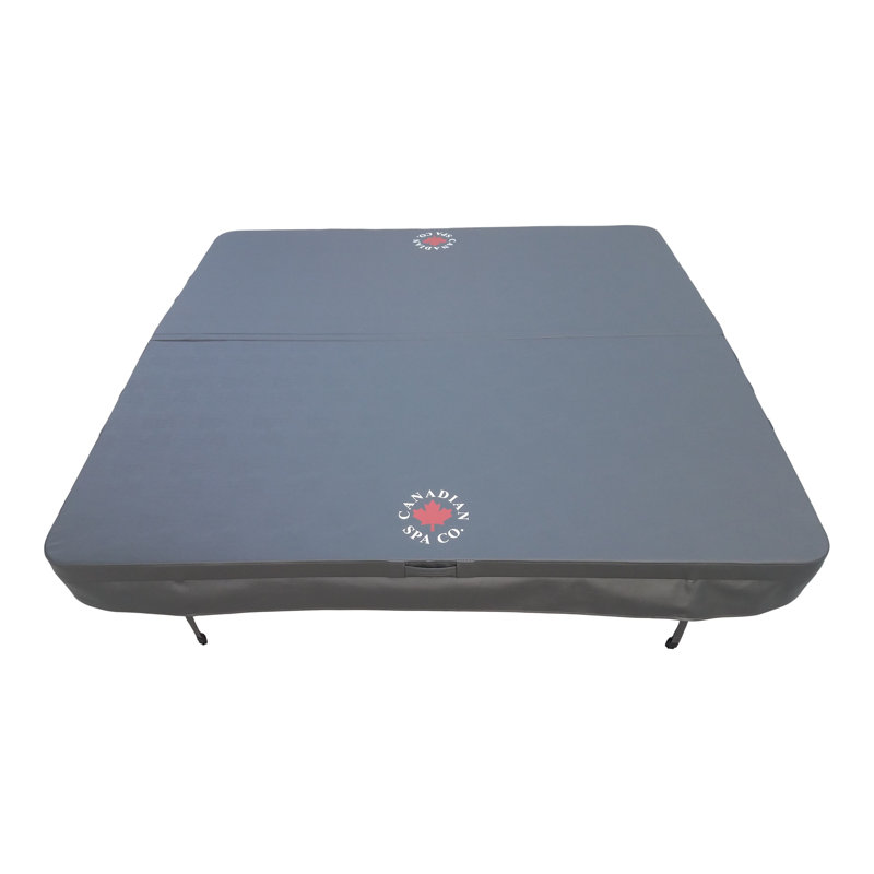 Hot Tub Cover, 13 cm H x 198 cm W x 198 cm D, Grey