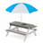 Versatile Wooden Kids Outdoor Activity Table with Umbrella and Multiple Functions