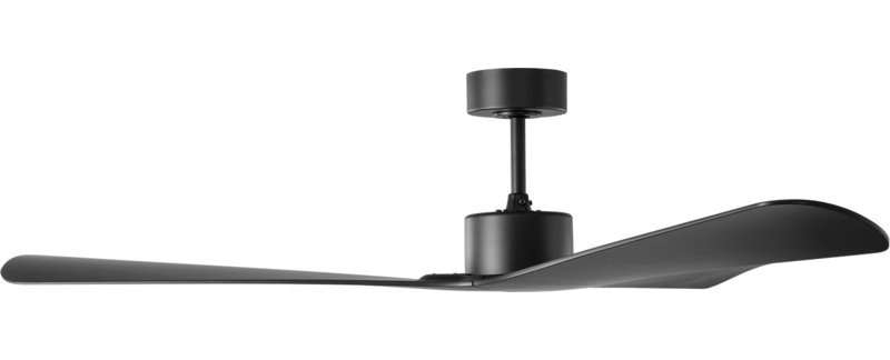 Tri Plank Smart 57 Ceiling Fan, Midnight Black