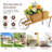 Brynesha Wood Wheelbarrow Planter-1222244575