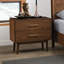 Ensemble de chambre à coucher en bois avec tête de lit 3 pièces Mid-Century-1692486455