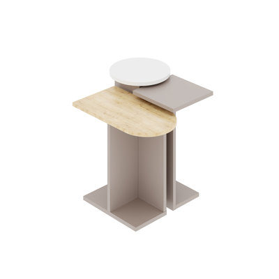 Tania Nesting Side Table Set Versatile 2-Piece Tables