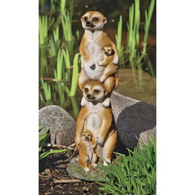 Meerkat Generations Garden Statue