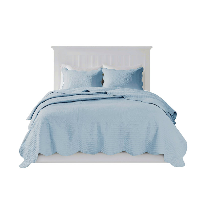 Machine Woven Quilt Set, Queen Quilt + 2 Pillowcases