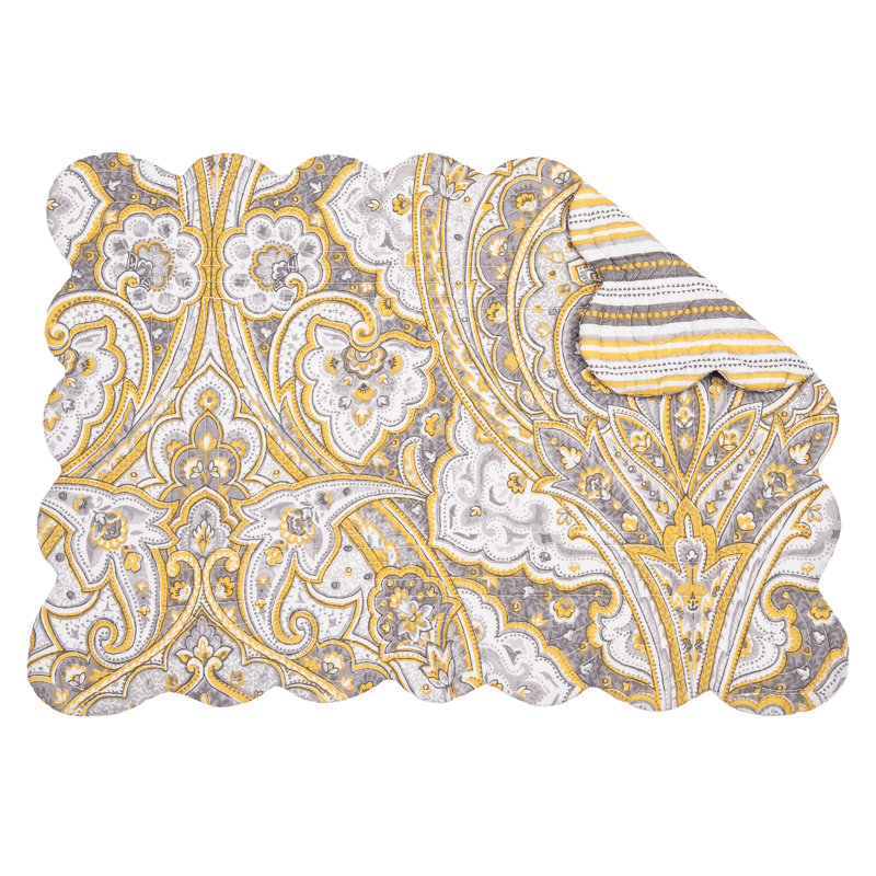 Yancy Damask Placemat Set of 6