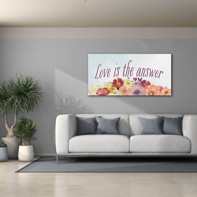 Toile épique Graffiti «Faith Hope Love Collection D» par Alicia Longley, 60 po x 30 po