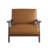 Amarillo 36.6" Wide Faux Leather Accent Chair with Solid Wood Frame-1315814887