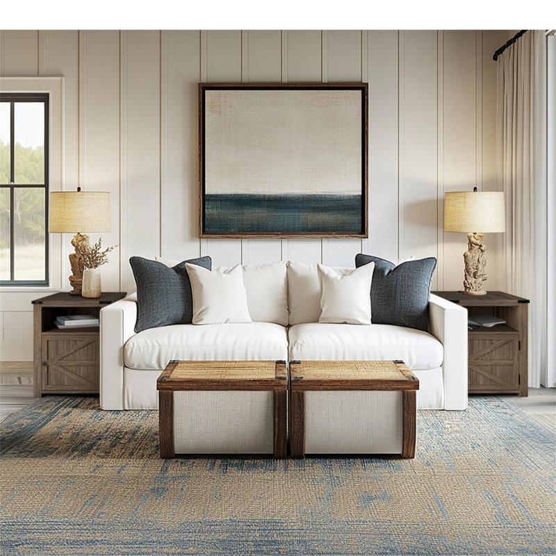 Table de chevet Gracie Oaks, Gris