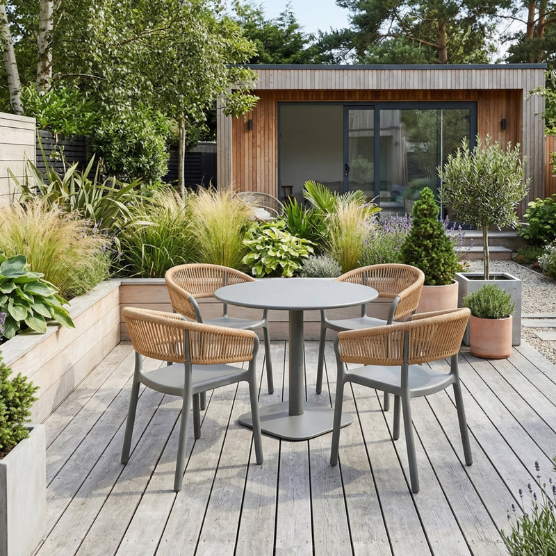 Plastic Patio Dining Set Table,