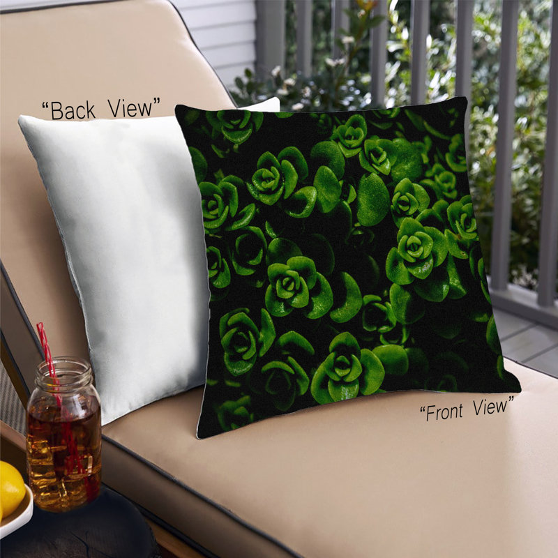 Coussin décoratif Color Focus Green 87, Microsuède
