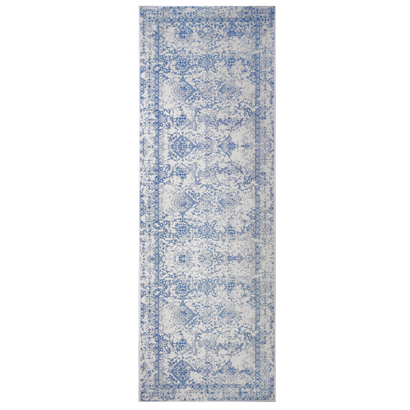 Tapis moderne lavable à la machine avec un rembourrage intégré et un envers antidérapant, Tapis de couloir 2 pi 6 po x 10 pi