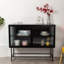 Buffet standard standard en acier avec tablettes réglables et poignées rabattables 9-87341308