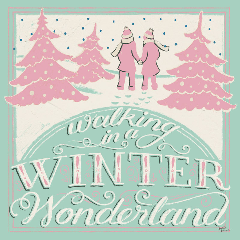 «Merry Little Christmas III Vintage» par Janelle Penner, reproduction sur toile tendue, H 12 po x l 12 po, Non