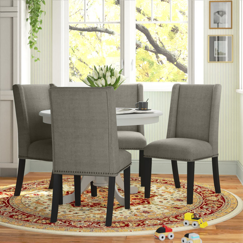 Baron Fabric Slipper Dining Chair by Modway, Granite