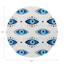 Eyes Vegan Leather Round Pebble Placemat
