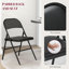 Set of 2 Folding Chairs - Black