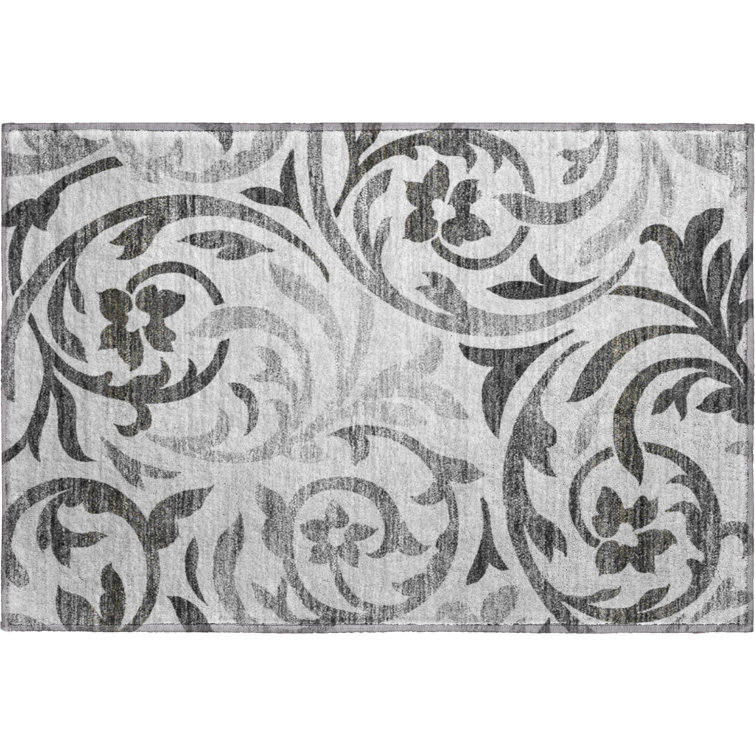 Premium Machine Washable Prisco Gray Rug