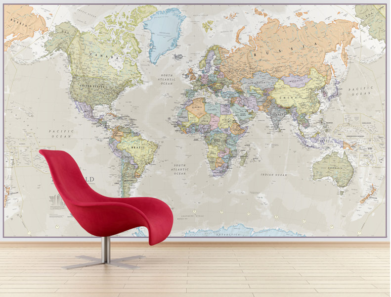 Atascadero Wall Mural, Antique