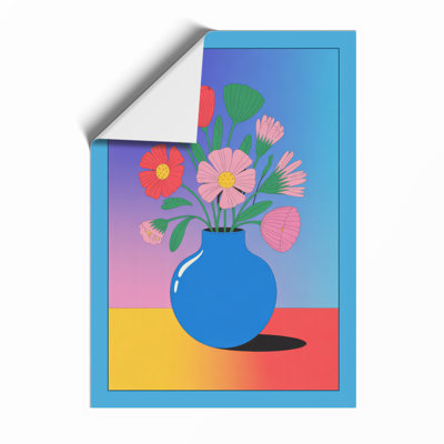 Blooms and Colour Modern - Framed Print