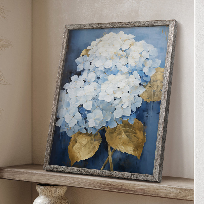 Impression encadrée FLORAL Series CXIV - bois massif, H 11 po x l 9 po
