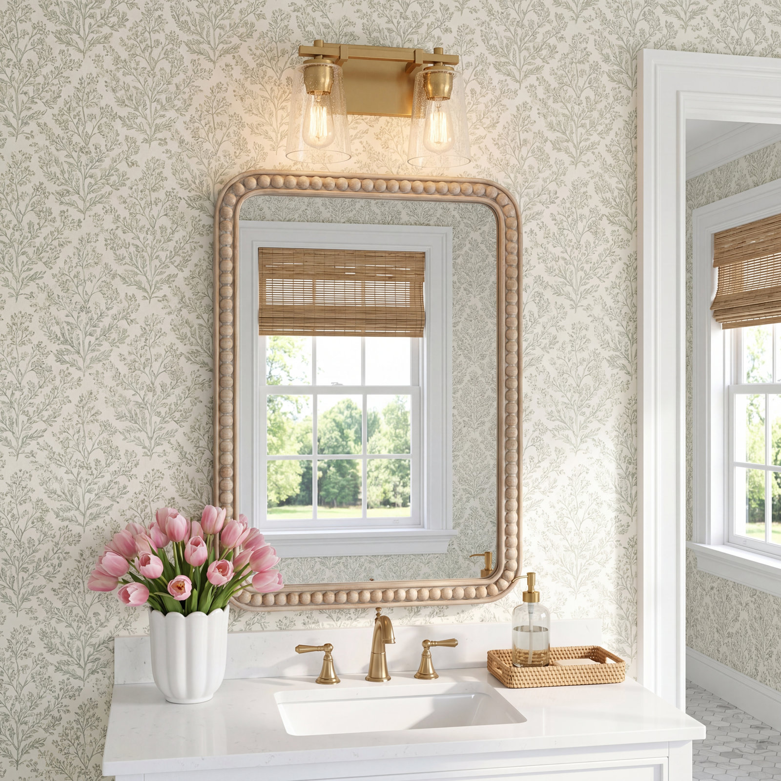Noland 2-Light Vanity Light, Midnight Black