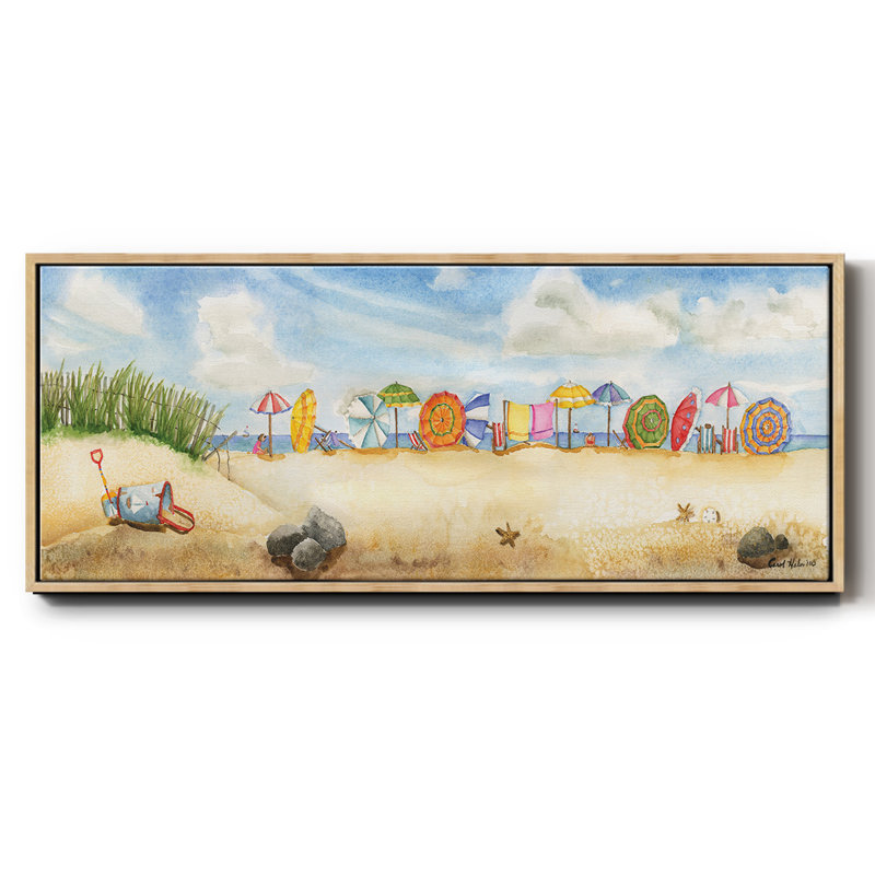 Building Sand Castles- Framed Canvas