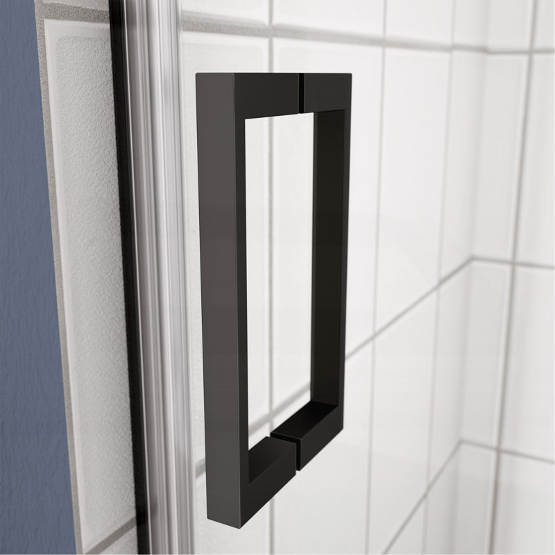 Bathtub Shower Door, Matte Black