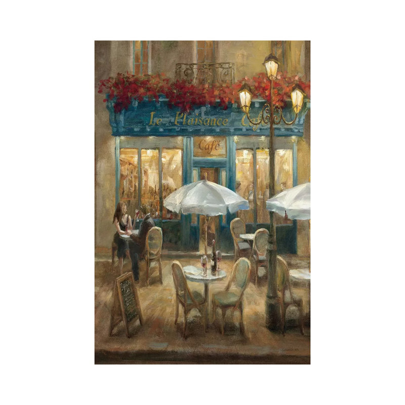 Paris Cafe I Crop by Danhui Nai - Painting on Canvas, Wrapped Canvas, 66.04 cm H x 45.72 cm W x 1.91 cm D
