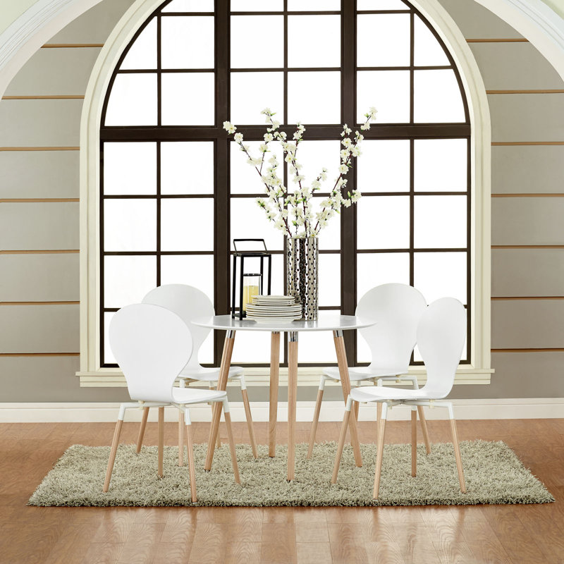 Path Dining Chair Set of 4, White