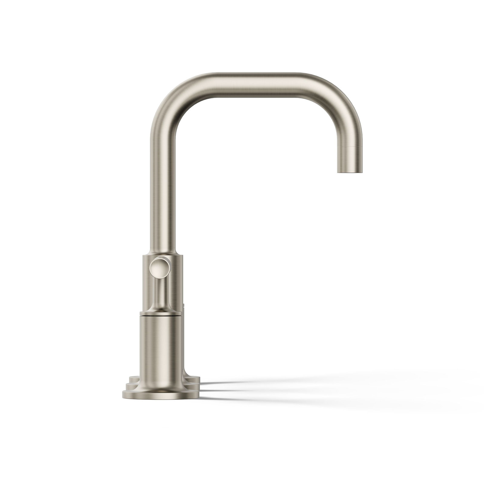 Purist Low-Handle Widespread Bathroom Faucet, Vibrant Brushed Nickel