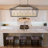 6 - Light Steel Dimmable Kitchen Island Chandelier UL Certified-22203814