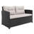 Anyuta Wood 4 - Person Patio Conversation Set with Cushions-668170892