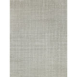 Martelli Modern Handmade Silky Nylon, Light Silver Area Rug