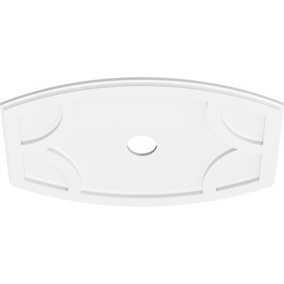 Kailey Architectural Grade PVC Contemporary Ceiling Medallion 3" Inside Diameter