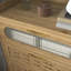 Coffre de rangement 39,4 po avec 2 charnières de sécurité, boîte en bois, blanc