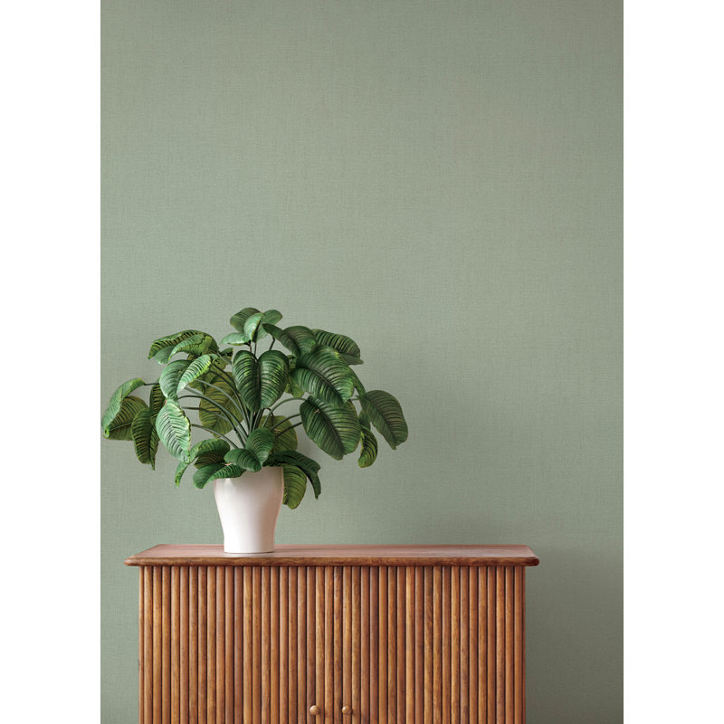 Naim Sage Solid Texture Wallpaper, Green