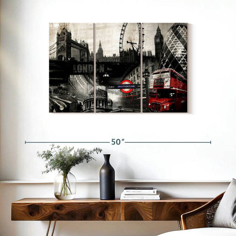 Sirci Collage London, H 24 po x l 38 po