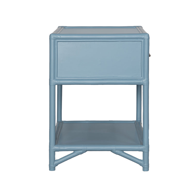 Olivia Collection 1 - Drawer Nightstand, Pool Blue