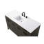 Meuble-lavabo simple 54 po en chêne chocolat-588349403-588349404