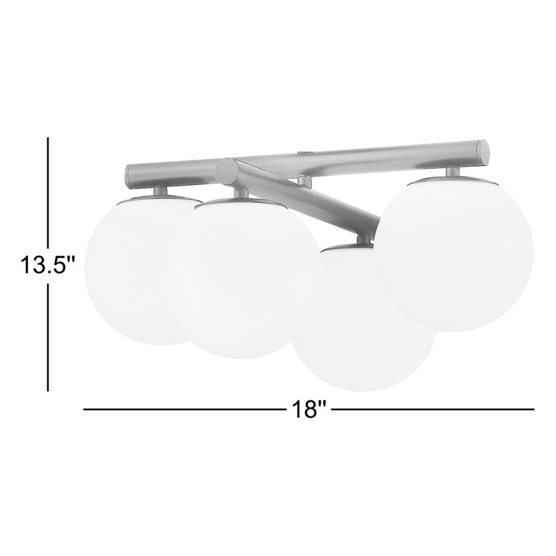 Glass Semi Flush Mount