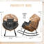 Fauteuil à bascule berçant avec coussin-628121323-628121320