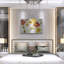 Art mural en métal "Sunny vibrations" par Shirley Novak, 36 po x 24 po