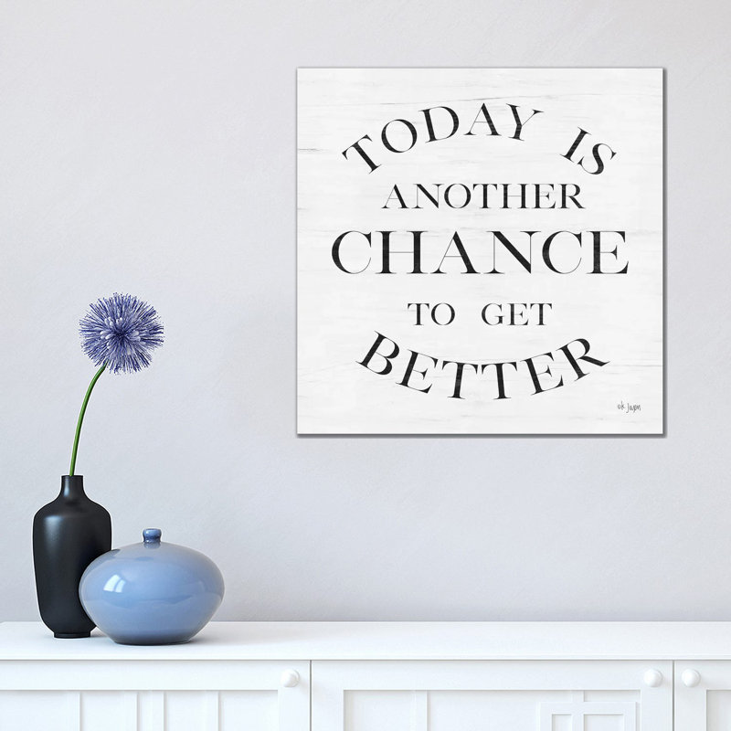 Chance To 1 Piece Wrapped Canvas Wall Art, 45.72 cm H x 45.72cm W