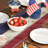 Rectangle Striped Independence Day Polyester Table Runner