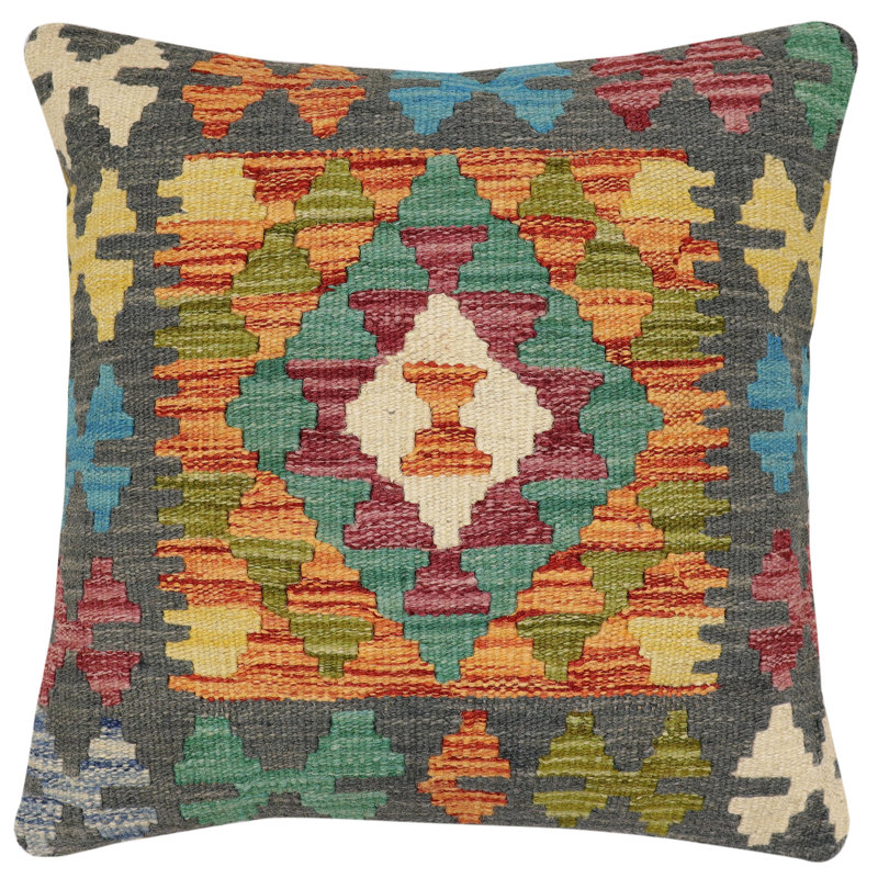 Housse et insert de coussin carré 100% laine 
