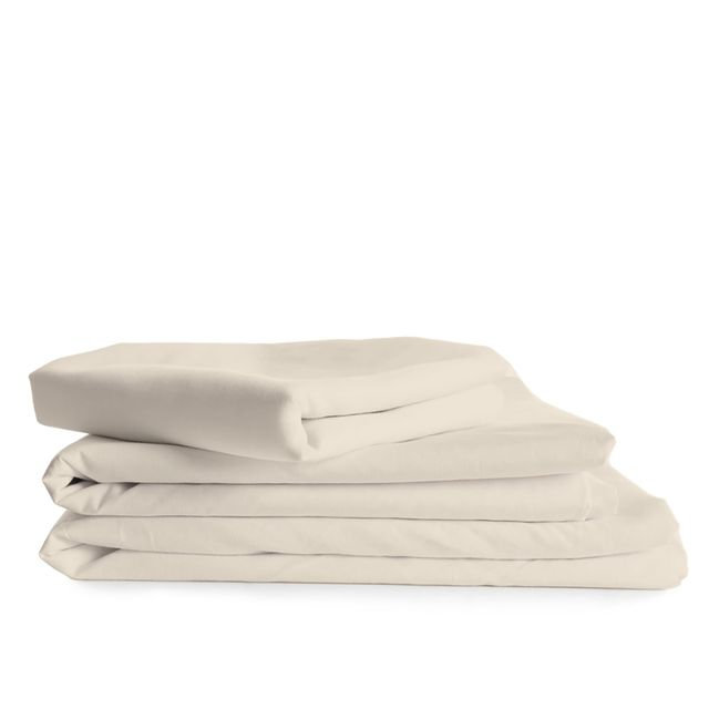 Hotel Luxurious Bamboo Blend Bed Sheet Set 2000 Series, Cal.King Sheet Set + 4 Pillowcases, Cream